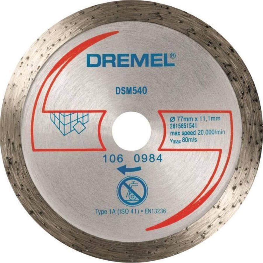 Dremel 2615S600JB Doorslijpschijf gebogen 77 mm 1 stuk(s) Hardhout Zacht hout Multiplex Laminaat Vezel Kunststof