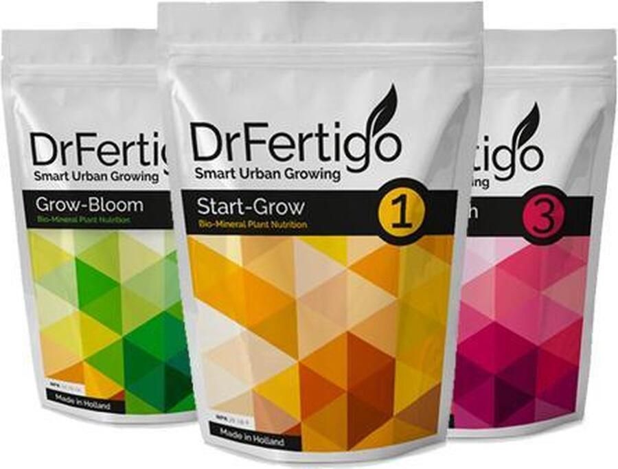 DrFertigo Plantenvoeding Starterspakket 3x 250 gram