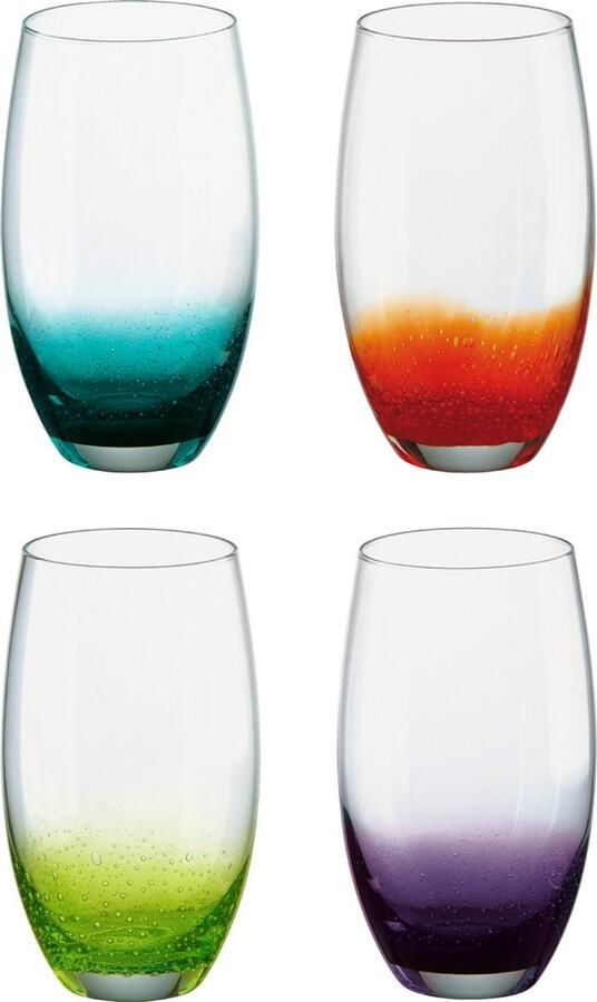 DRH Collection set van 4 Fizz Highball cocktailglazen glazen 65cl