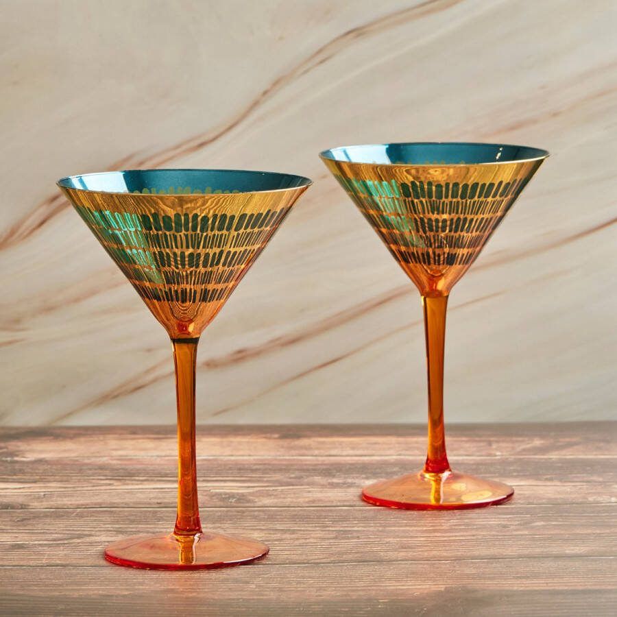 DRH Collection set van 2 Fiesta cocktailglazen 30cl