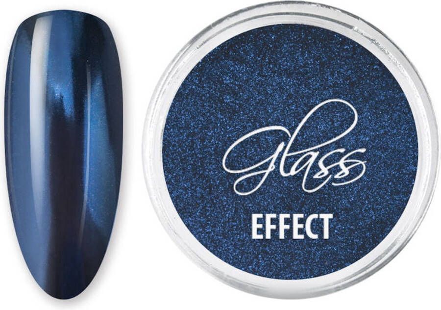 DRM Nail Art Spiegel Effect Nagelpoeder Glass Effect Navy #11