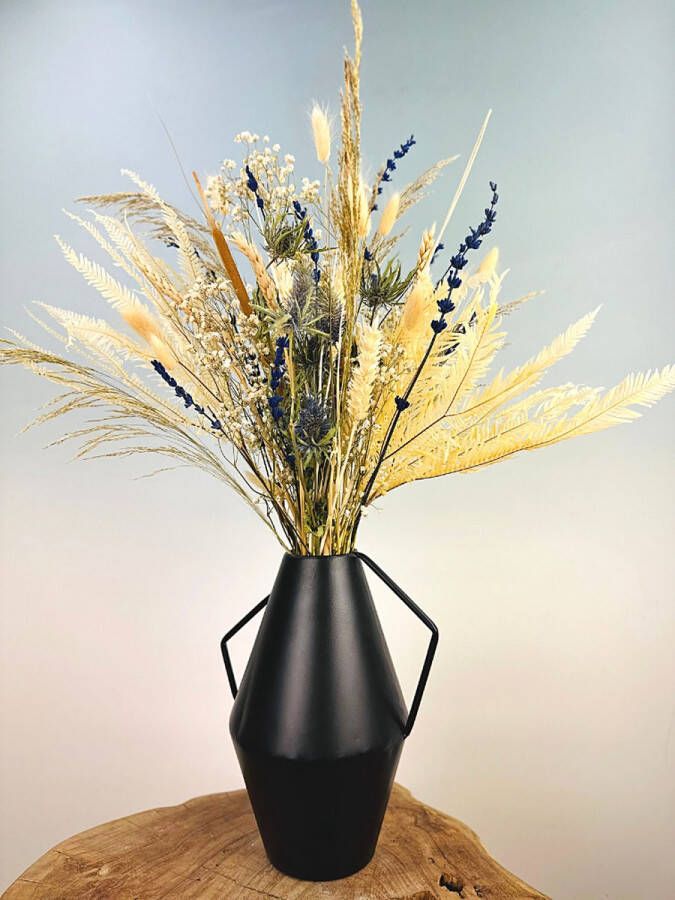 Droogbloemetjes.nl Droogbloemen boeket “White Iris” 55 cm Exclusief vaas Prachtig landelijk boeket Een vrolijke en natuurlijke uitstraling voor ieder interieur