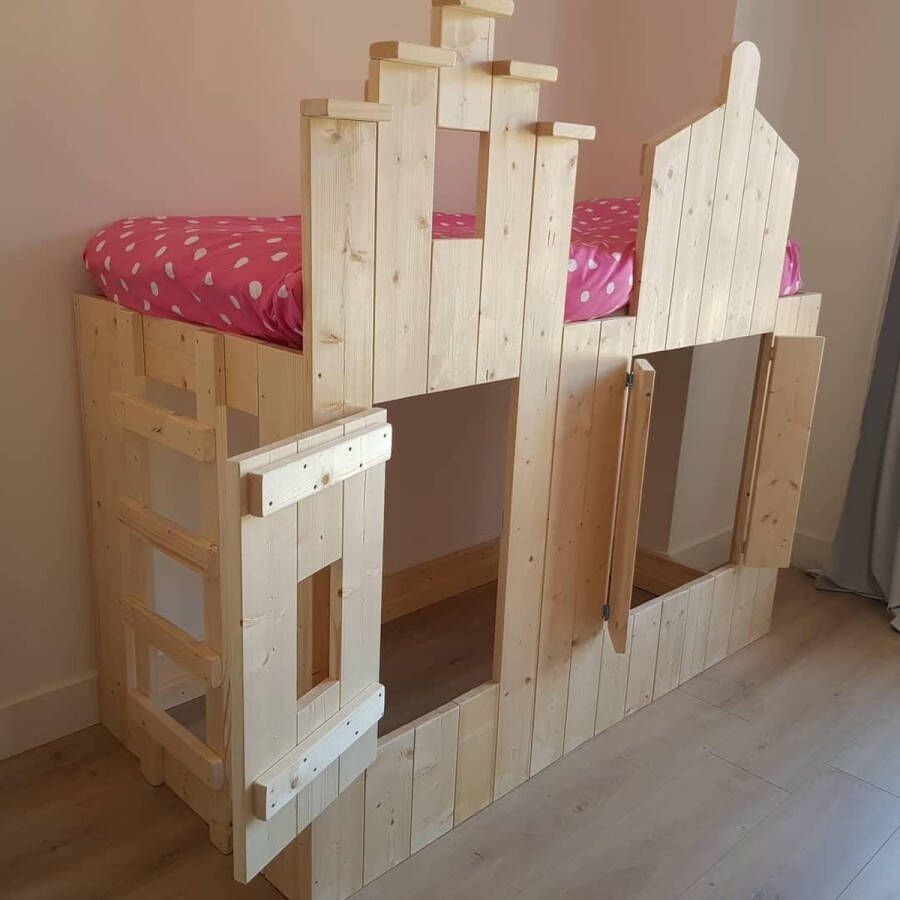 Droommeubel Concurrent Bedhuisje Pakhuis bed | Boomhutbed | Steigerhouten Kinderbed |