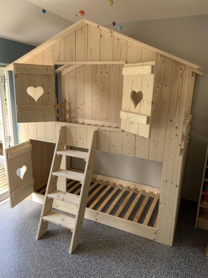 Droommeubel Concurrent Superstar | Bedhuisje | Boomhutbed | Steigerhouten Kinderbed |