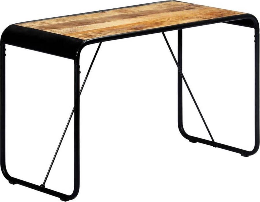 VidaXL Eettafel 118x60x76 cm massief ruw mangohout