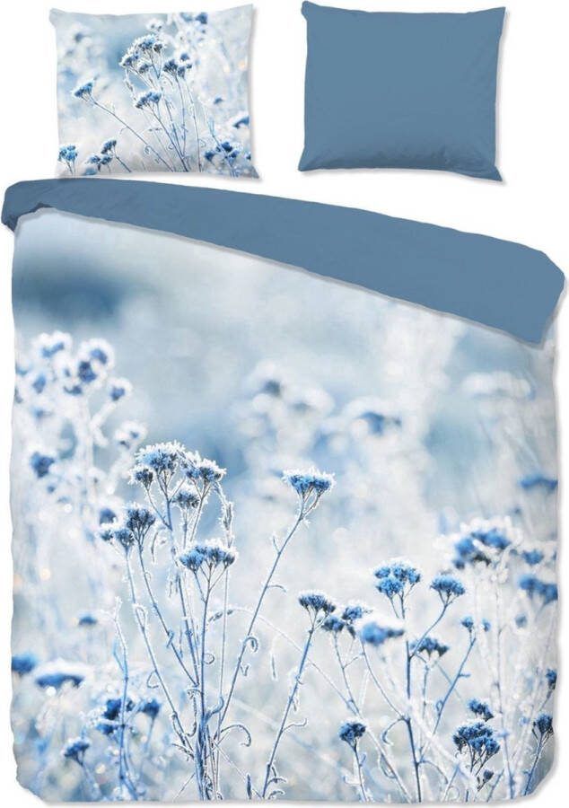 Good Morning Dekbedovertrek Frozen Licht Blauw Lits-Jumeaux 240x200 220 cm + 2 Kussenslopen 100% Zacht Katoen Droomtextiel
