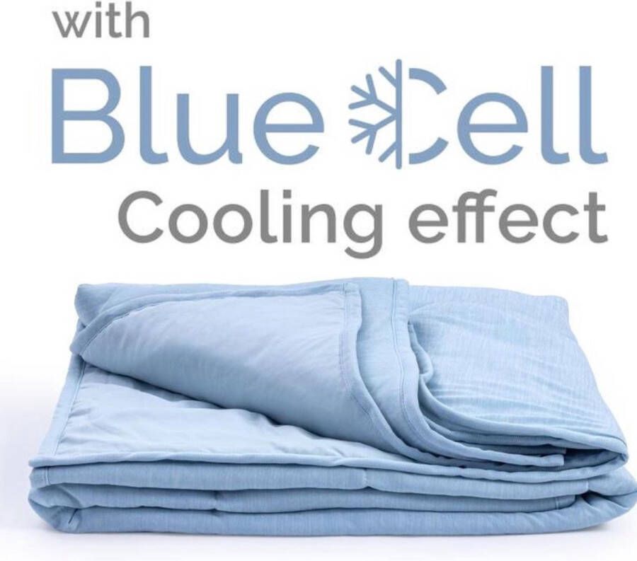 Droomtextiel Verkoelende Zomer Dekbed Tweepersoons 240x200 cm Blue Cell Verkoelend Soft Touch