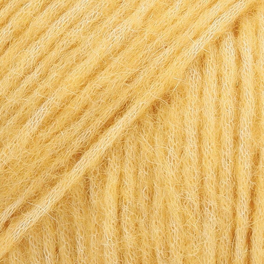 Drops Air Uni Colour 22 geel Wol Garen