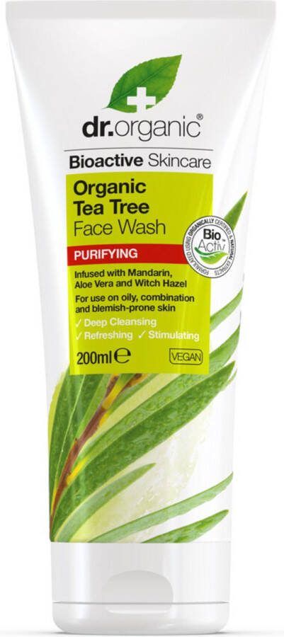 Dr.Organic Gezichtsreinigingsgel Bioactive Organic (200 ml)