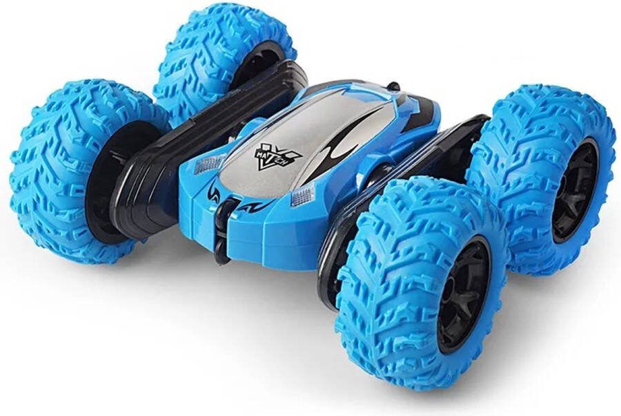 DrPhone DrPhon AmphiX2 1:22 Bestuurbare Stunt Auto Lange Accu 4 Wiel Aandrijving Race Auto Afstandbestuurbaar 2 4 GHZ Voor Jongens en Meisjes – Blauw