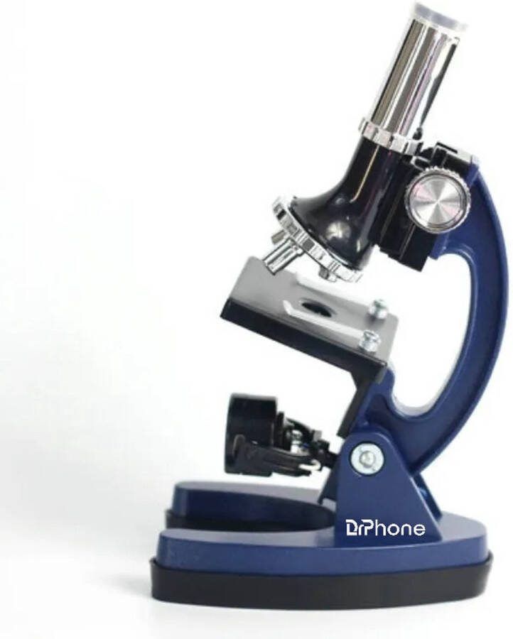 DrPhone Datyson 1200x Aluminium Microscoop Wetenschap Luxe Koffer Licht Blauw