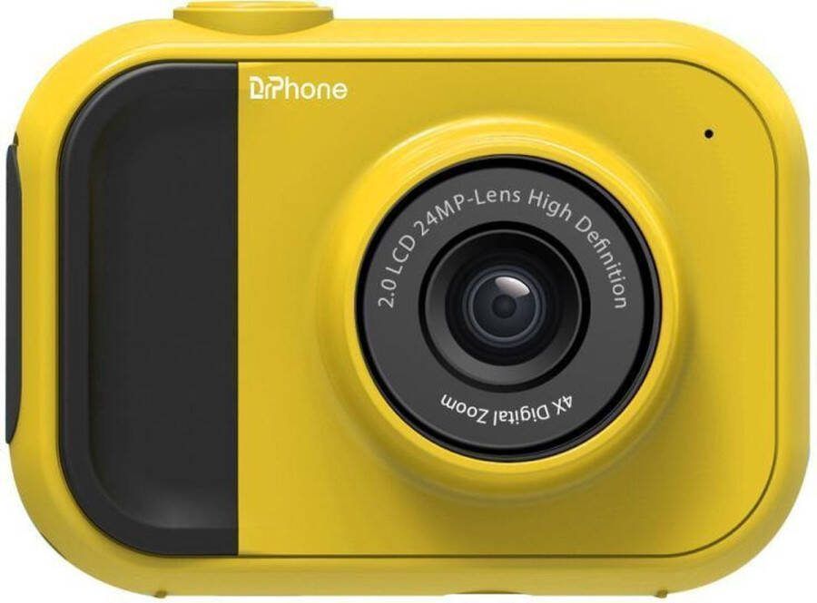 DrPhone DKC V2 Digitale Kindercamera Full HD 12 Megapixel -2 Inch Scherm 4x zoom inclusief 32 GB Geheugenkaart – Geel