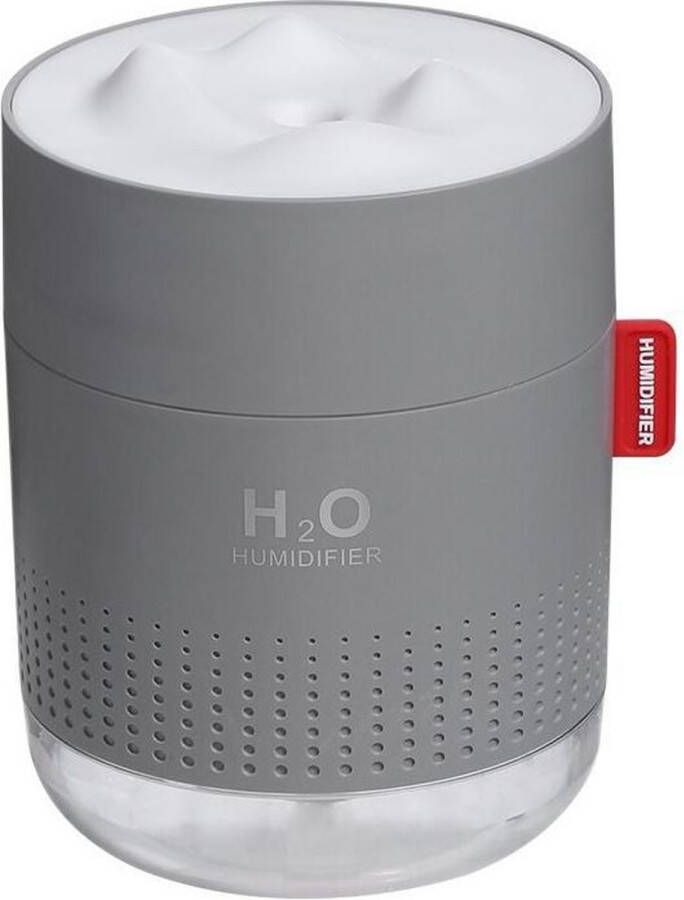 DrPhone H20 Mini Humidifier H2O Luchtbevochtiger – Verdamper – Aromatherapie Geurverspreider Grijs