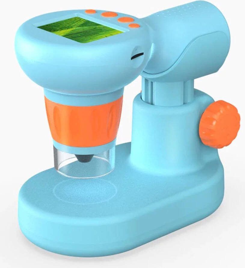 DrPhone KidScope – Digitale Microscoop Kit Voor Kinderen – 2Inch IPS HD Scherm Ultra HD 800x Zoom – KinderMicroscoop Blauw
