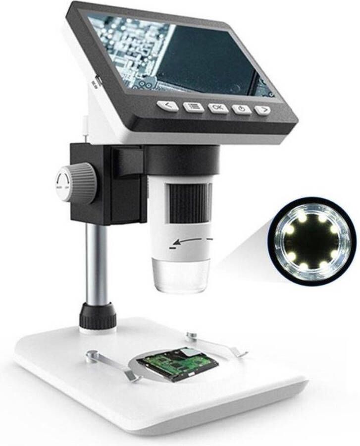 DrPhone MicroView Pro 1000x Digitale Microscoop met 1080P HD 4.3 Inch LCD 10 Talen Computer Ondersteuning