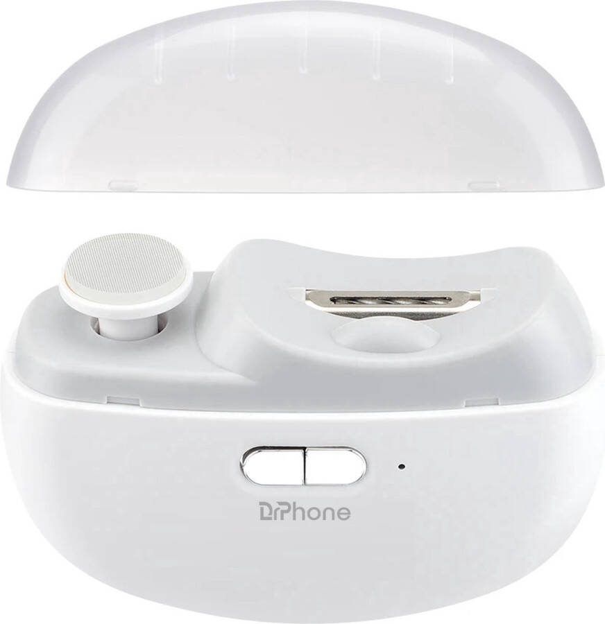 DrPhone NailPro – 3 In 1 Elektrische Nagelknipper – Knippen Slijpen Polijsten – Ingebouwde Verlichting – Draagbaar Ontwerp – Nagelverzorging Wit