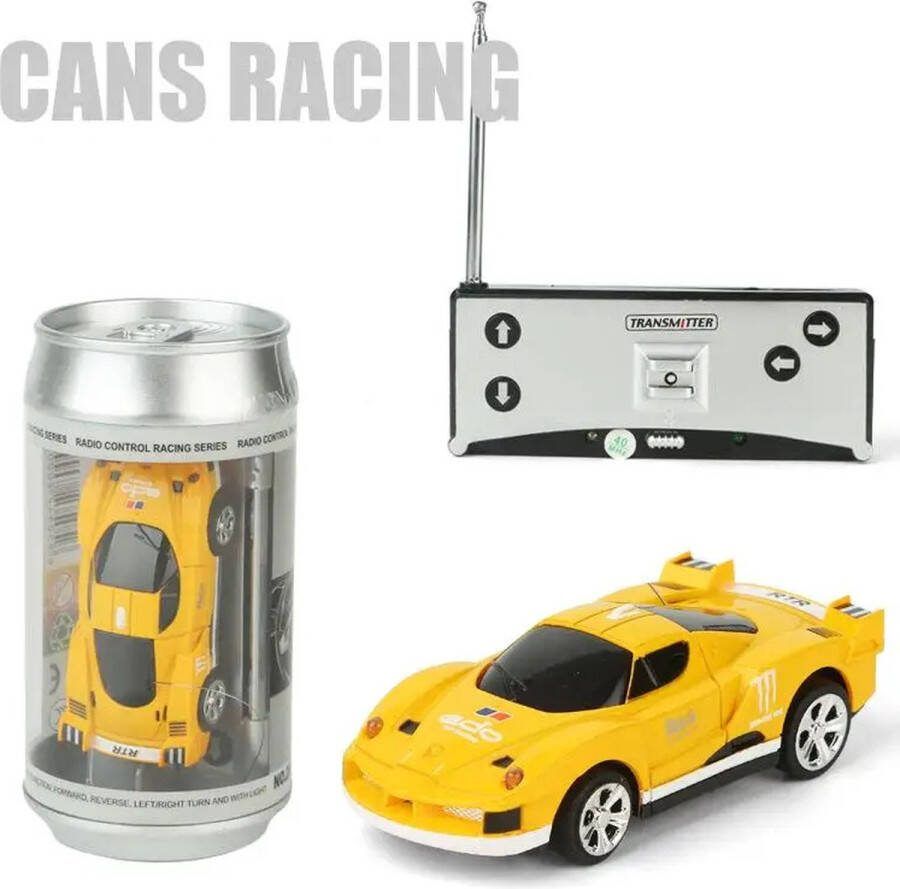 DrPhone TinyCars Sport R C Racer Radio Besturing 20 KM H RC Micro Racing Bestuurbare Auto Inclusief Pionnen Yellow Rider Spaar ze Allemaal