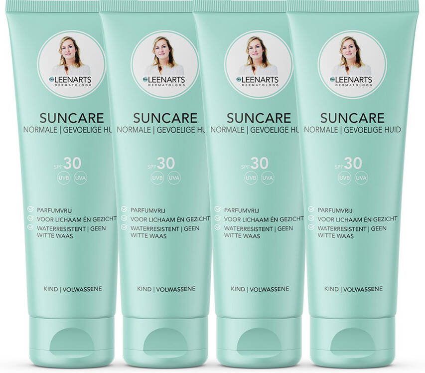 Drs Leenarts Suncare family pack (4 x 250 ml zonnebrandcrème met factor 30)