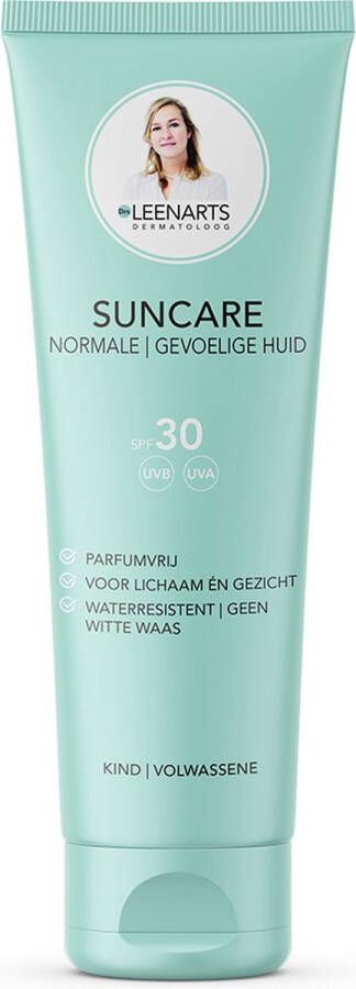 Drs. Leenarts Drs Leenarts Zonnebrand creme parfumvrij SPF 30 250ml zonder parfum alcoholvrij gevoelige huid kinderen waterresistent suncare Zonnebescherming SPF 30