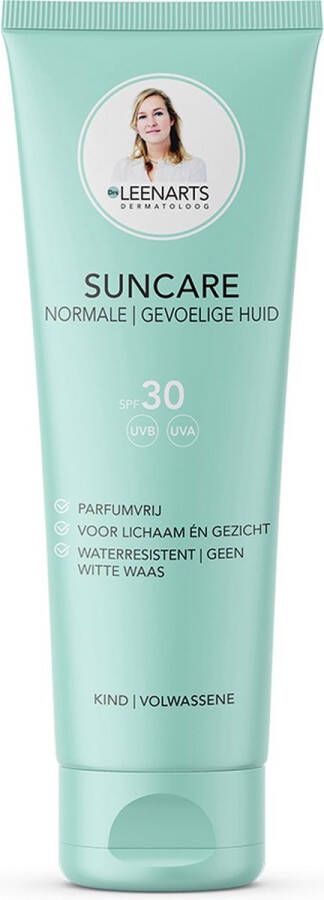 Drs. Leenarts Drs Leenarts Zonnebrand creme SPF 30 100ml zonder parfum alcoholvrij gevoelige huid kinderen waterresistent suncare Zonnebescherming SPF 30 parfumvrij