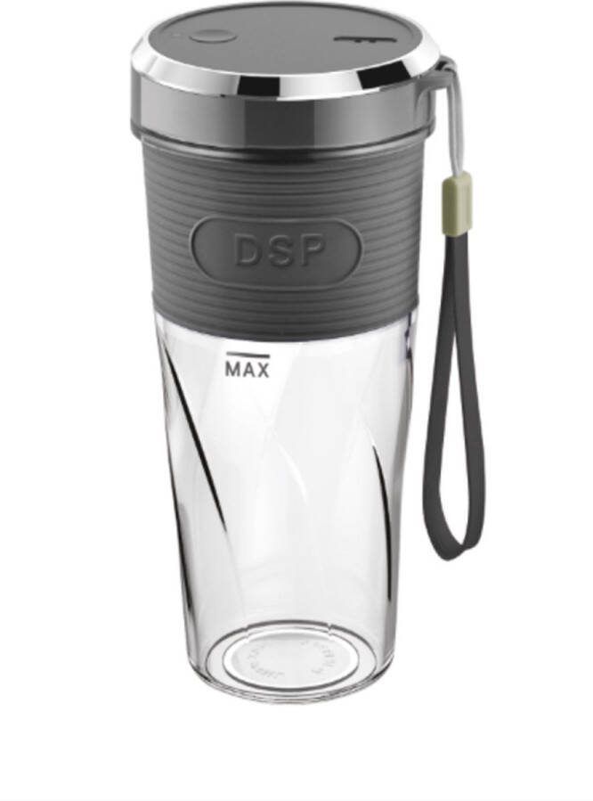 DSP Kj2087 Blender To Go Draadloos & Draagbaar 350 Ml Grijs