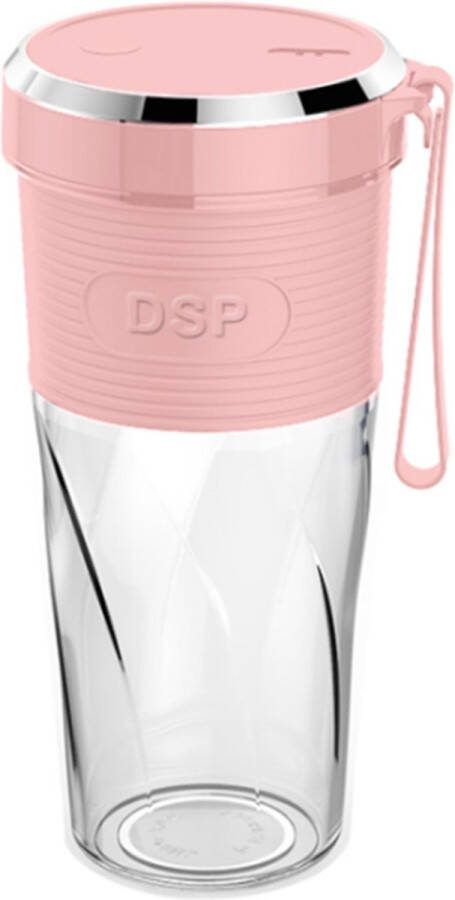 DSP Kj2087 Blender To Go Draadloos & Draagbaar 350 Ml Roze