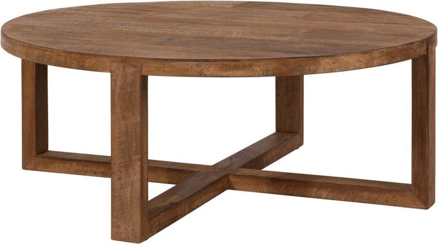 DTP Home Coffee table Icon round 35xØ90 cm 3 5 cm top recycled teakwood