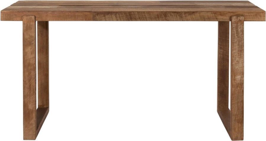 DTP Home Console Writing desk Icon 76x150x50 cm 6 cm top with split recycled teakwood