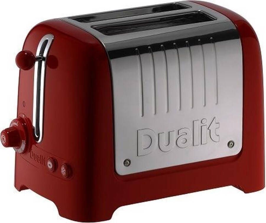 Dualit Broodrooster Lite extra brede sleuven gloss red D26221