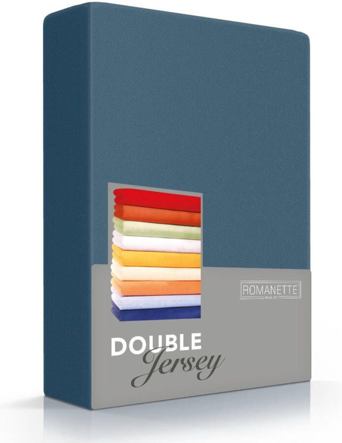 Dubbel Jersy Comfortabele Dubbel Jersey Hoeslaken Teal 80x200| Heerlijk Zacht Extra Dikke Kwaliteit