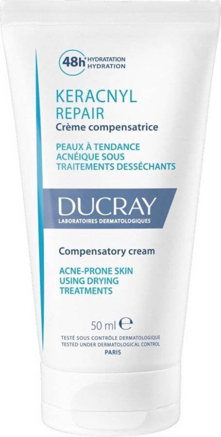 Ducray Dagcrème Keracnyl Repair Crème 48h D'Hydration 50ml
