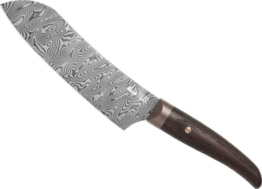 Due Cigni Coquus Santoku Damascus