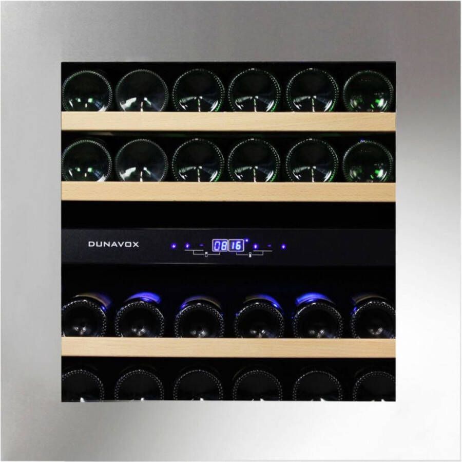 Dunavox Glance-32 Inbouw Wijnkoelkast Greeploos & TouchOpen H 72 cm