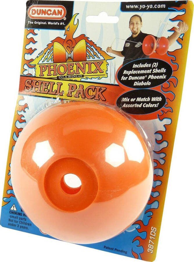 Duncan Original Phoenix Diabolo Colors May Vary YO-YO Diabolo Shell Pack Orange