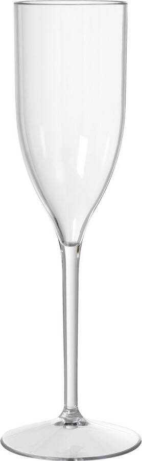 Duni Champagneglas Elegance chique onbreekbaar kunststof 130 ml vaatwasser bestendig plastic wijnglazen