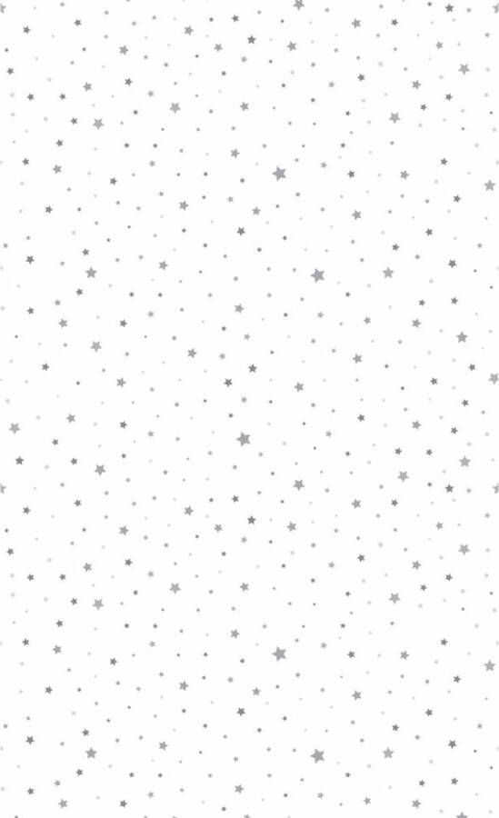 Duni kerst tafellaken tafelkleed 138 x 220 cm - papier wit met sterren rechthoekig Tafellakens