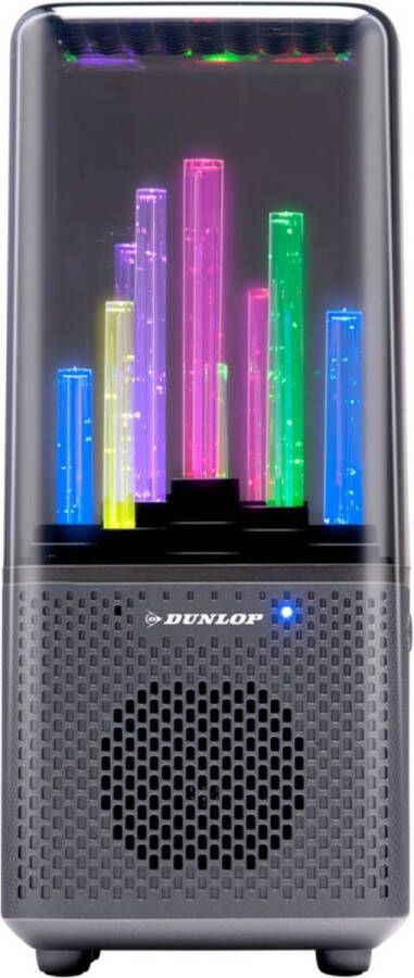 Dunlop Bluetooth Speaker met Licht 9 LEDS 1200mAh 218 x 95 x 93 mm Zwart