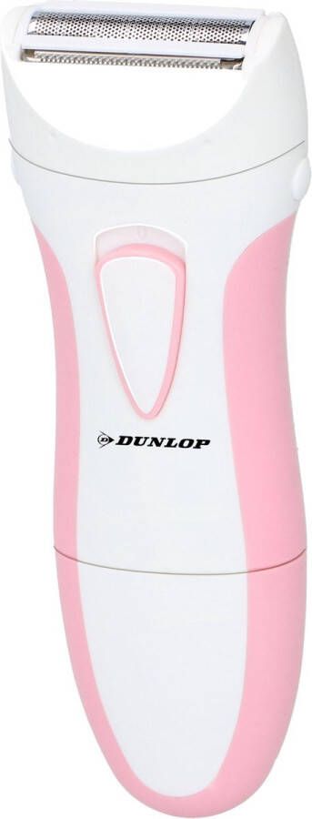 Dunlop Ladyshave incl. 2x AAA Batterijen Afgerond Scheerblad -Ergonomisch Design Opbergetui
