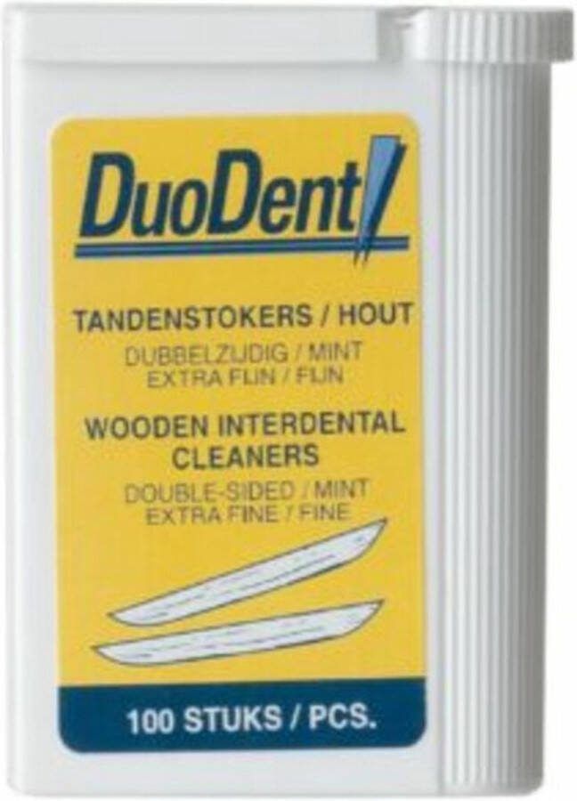 Duodent 2x Houten Tandenstokers 580 100 stuks