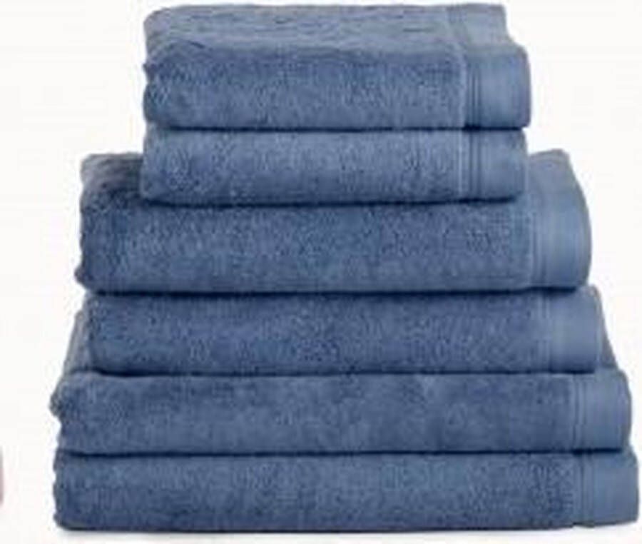 Duplex Textiel Douchelaken 70x140 cm Uni Imperial Luxury Hotelkwaliteit Petrol Blauw 3 stuks