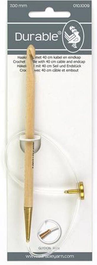 Durable 010.1009 Tunische haaknaald 15cm 7mm met 40cm kabel