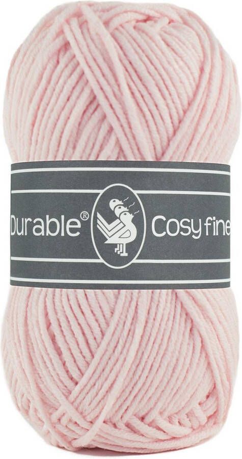 Durable Cosy Fine acryl en katoen garen Light pink licht roze 203 1 bol van 50 gram