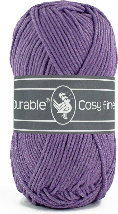 Durable Cosy Fine acryl en katoen garen light purple licht paars 269 5 bollen