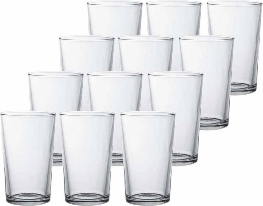 Duralex 12x Drinkglazen waterglazen Chope transparant 280 ml Koffie thee glazen Chope 280 ml