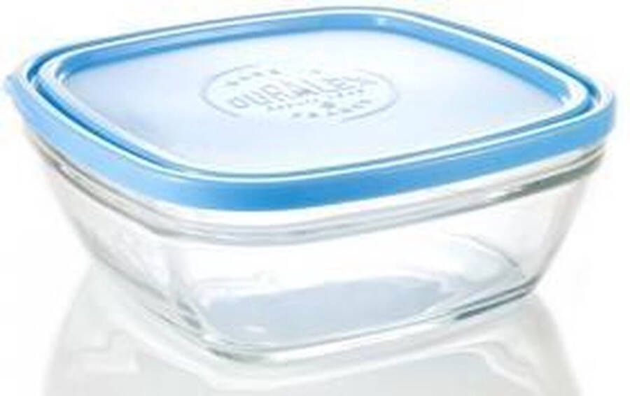 Duralex Hermetische Lunchtrommel Freshbox Blauw Vierkant (300 ml) (11 x 11 x 5 cm)