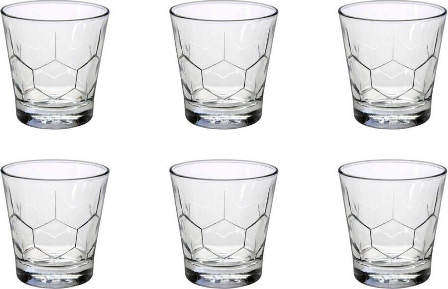 Duralex Hexagone Clear Waterglas 26 cl Gehard glas 6 stuks