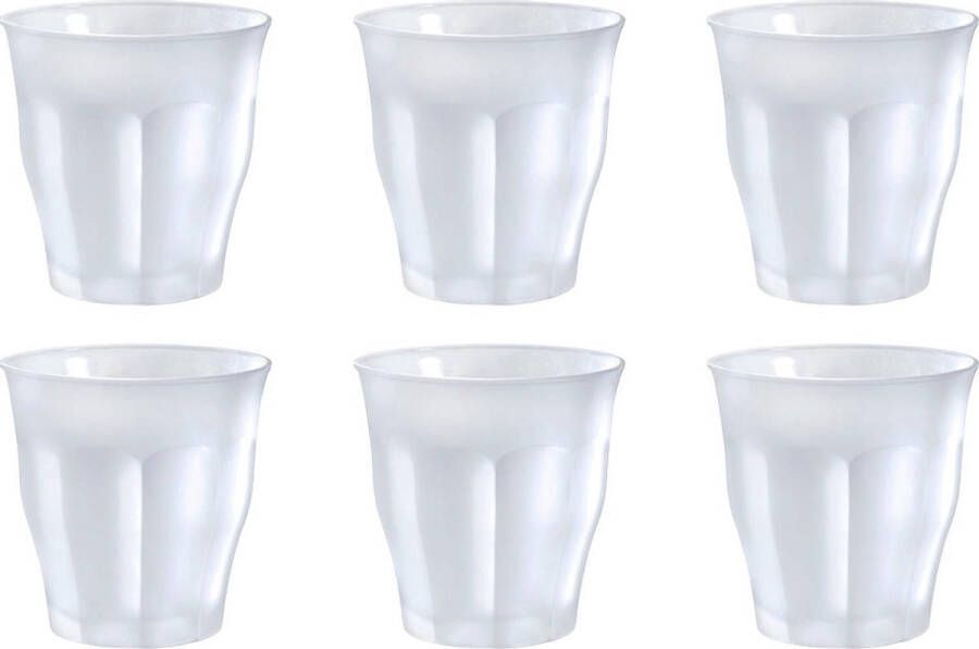 Duralex Picardie Waterglas 250ml 6 stuks Wit Gehard glas