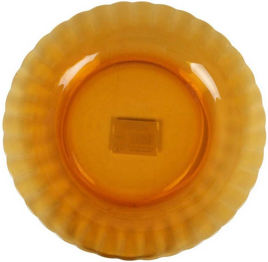 Duralex Platt tallrik Picardie Kristal Amber (ø 23 x 3 5 cm)