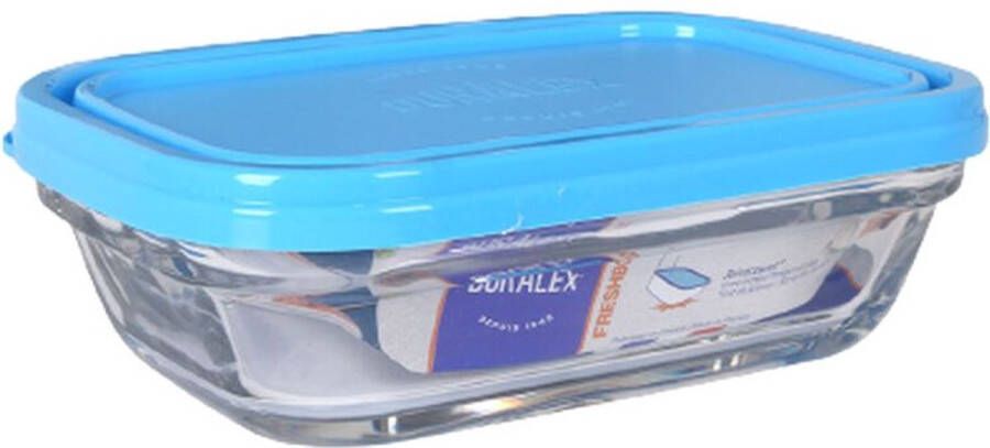 Duralex Rechthoekige lunchbox met deksel Freshbox Blauw 400 ml