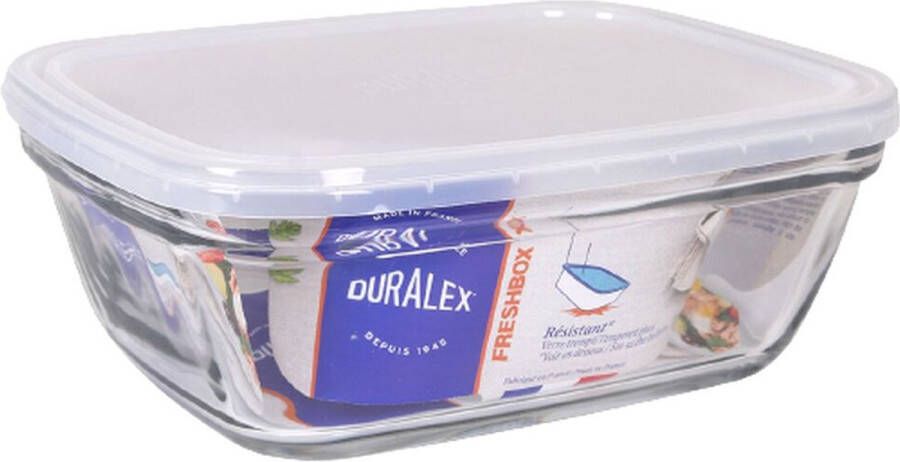 Duralex Rechthoekige lunchbox met deksel Freshbox Transparant 1 7 L